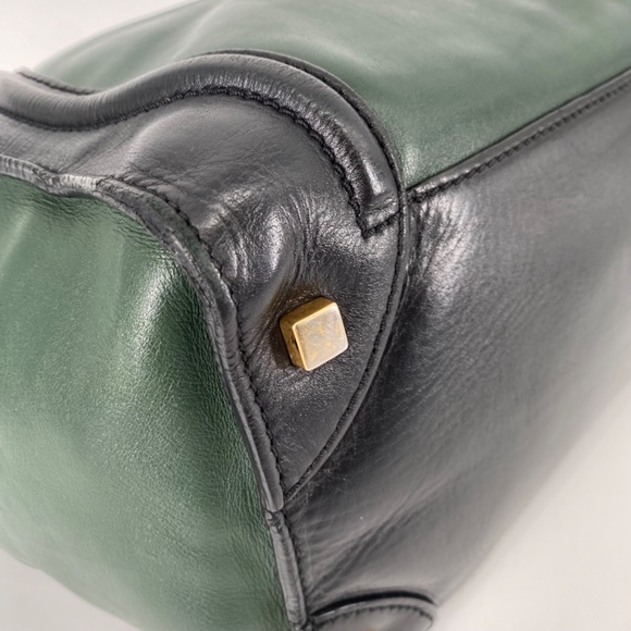 Celine Phantom Tricolor Luggage Tote Medium Green Black Grey Phoebe Philo - Picture 12 of 16